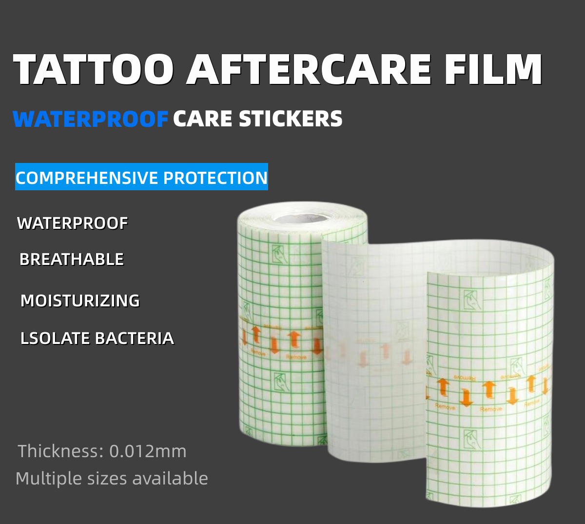 Tattoo Aftercare Waterproof Bandage – Hitattoo Equipment